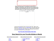 Tablet Screenshot of chordsandtab.com